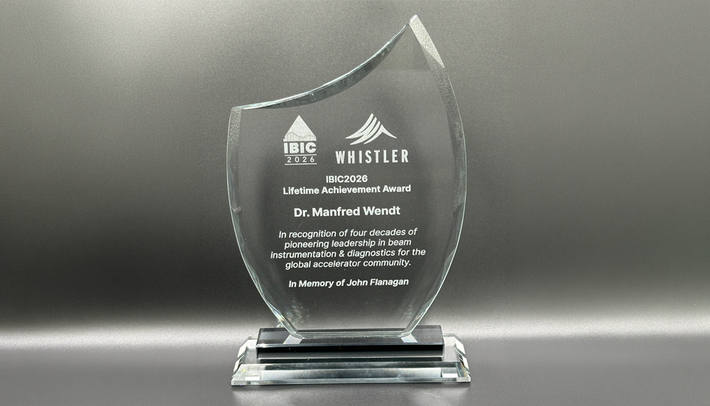 The IBIC Award trophy honoring the late Professor John Flanagan
